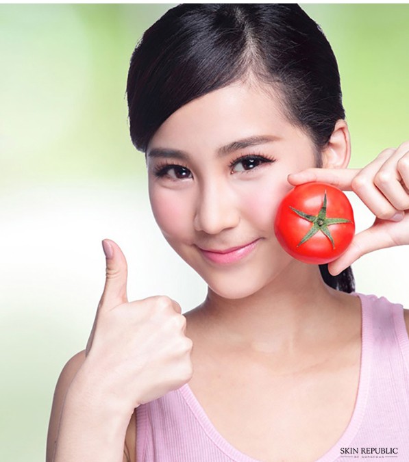 Ngừa mụn: sử dụng nước ép cà chua
